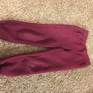 Maroon joggers